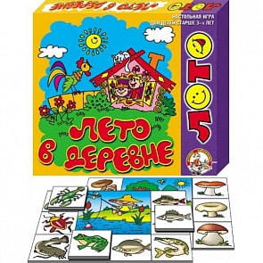 Лото детское большое. Лето в деревне (Десятое королевство, 00080ДК)