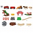 Игровой набор - Сельское поселение с поездом, погрузчиком сена, бульдозером, домашними животными  - миниатюра №8