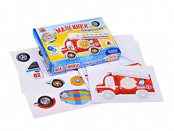 Игра на липучках - Машинки (Русский стиль, 03271) - миниатюра