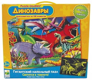Гигантский напольный пазл Динозавры, светится в темноте, 100 элементов, 92 х 61 см. (Learning Journey, 787533) Гигантский напольный пазл Динозавры, светится в темноте, 100 элементов, 92 х 61 см. (Learning Journey, 787533)