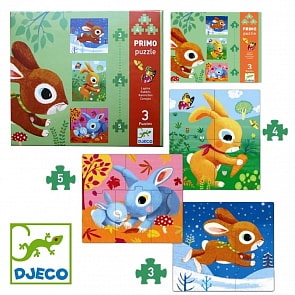 Пазл-головоломка - Зайчики (Djeco, 07140k)