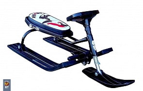 Снегокат 102-2 Русская зима Snowkid, цвет – черный (RT, 2108RT)