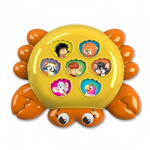 Игрушка музыкальная из серии Плеер-крошка - Крабик (Азбукварик, 28167-4)