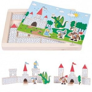 Развивающий Пазл "Замок" (Цвет:нет, Разм.:310 x 224 x 24 mm)