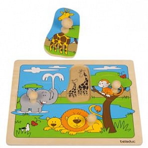 Развивающий Пазл "Африка" (Цвет:нет, Разм.:295 x 245 x 40 mm)