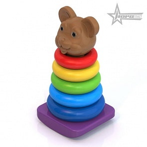 Пирамидка-качалка - Медведь (Нордпласт, Н-425)