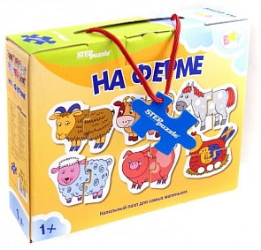 Напольный пазл - На ферме, 12 элементов (Step Puzzle, 70111sim)