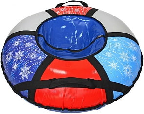 Санки надувные Тюбинг Снежинки, диаметр 93см. (RT, 5990RT)