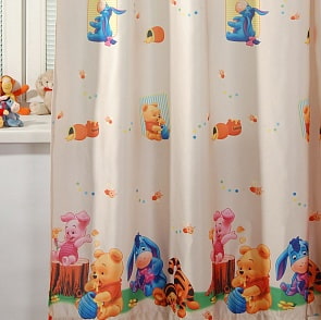Портьера детская - Винни и Друзья, коричневый (ТАС, GS0028)