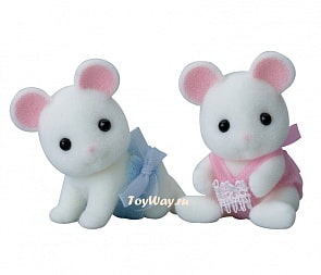 Sylvanian Families - Белые Мышата-двойняшки  (Sylvanian Families, 5077st) 