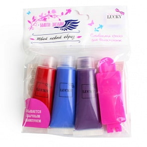 Набор дополнительных красок для волос Luсky - Твой новый образ, 3 тюбика (Luсky, Т14333)