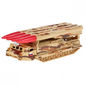 Ракетный комплекс 15 см подвижные детали металлическая инерционный металлический (Технопарк, SB-17-62-ABR-WB)