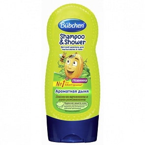Детский шампунь для волос и тела - Дыня, 230 мл (Bubchen, 54-122 16420)