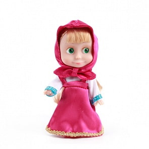 Интерактивная кукла Маша из мультфильма «Маша и Медведь», 15 см (Карапуз, 83030Asim)