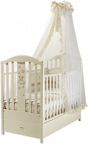 Кровать детская Romance, слоновая кость (Feretti, L- ROM- 02-FMS)