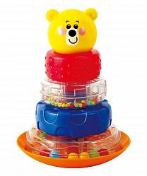 Пирамидка-неваляшка Мишка (Playgo, Play 2392) - миниатюра