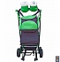 Санки-коляска Snow Galaxy City-1 - Совушки на зеленом, на больших колесах Eva, сумка, варежки  - миниатюра №3