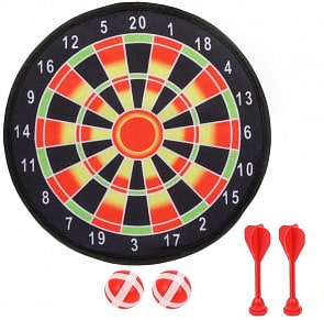 Дартс детский 28 см, 2 дротика на липучке, 2 шарика (Shantou, F705)