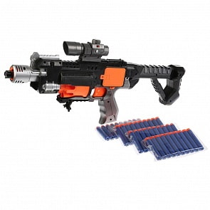 Автомат с лазерным прицелом, фонарем и мягкими пулями, звук (B1514455 (24)