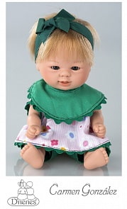 Кукла Бебетин, 21 см в костюме Carmen Gonzalez (D'NENES DISEСO, S.L., 12456-d)