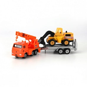 Набор из 2-х металлических машин - Камаз с прицепом, 7 см (Технопарк, SB-15-47sim)