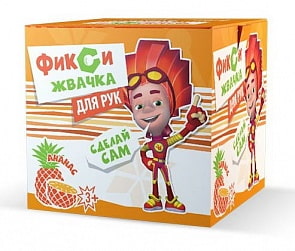 Набор для экспериментов - Фикси-опыты - Жвачка для рук - Ананас (ПК Висма, 885пл)