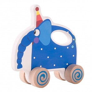 Каталка Слон Ду-Ду (Деревяшка, 19WRT01E)