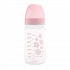 Бутылочка PP EasyStart с широким горлышком антиколиковая, 240 мл, 3+ Newborn baby, розовый  - миниатюра №3