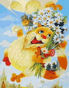 Раскраски по номерам - Картина «День рождения», 40 х 50 см. (Белоснежка, 904-AB)