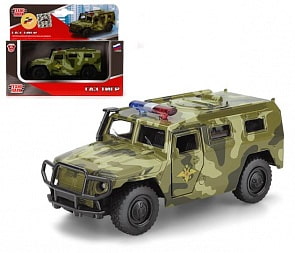 Машина металлическая инерционная - Газ – Тигр (Технопарк, X600-H09052-Rsim)