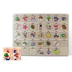 Игра развивающая деревянная - Азбука 2 (Десятое королевство, 00745ДК) - миниатюра