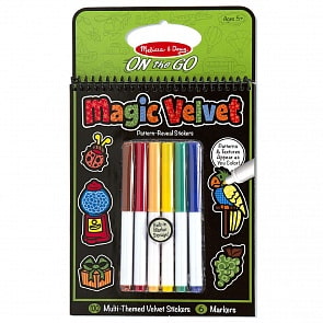 Раскраска - Магический бархат - Мульт-стикеры из серии Творчество (Melissa&Doug, 5398_md)