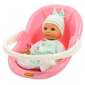 Пупс Забавный с соской и переноской, в пакете, 35 см. (Полесье, П-71491)