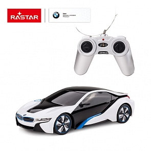 Машина р/у 1:24 - BMW I8, цвет белый (Rastar, 48400W)
