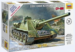 Модель сборная - Советская САУ СУ-100 (Звезда, 5044з)