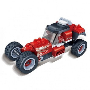 Конструктор Гоночная машина, инерционный, 105 деталей (Banbao, 8619)