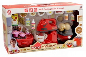 Набор детской посуды и продуктов: блендер, плита, яйцеварка и аксессуары (Junfa Toys, 979-27)