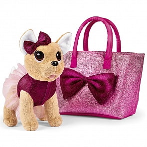 Плюшевая собачка Chi-Chi Love - Собачка с бантиком, 20 см (Simba, 5893439)