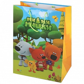 Пакет подарочный - Ми-ми-мишки, глянцевый (Играем вместе, CLRBG-MMM-03-1)