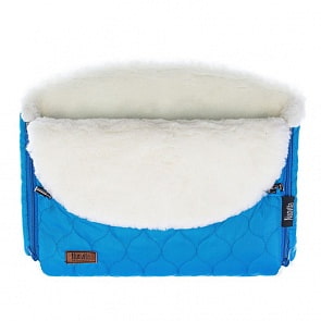 Муфта меховая для коляски Nuovita Polare Bianco Marino/Морской (Nuovita, NUO-mPOLB_2139)