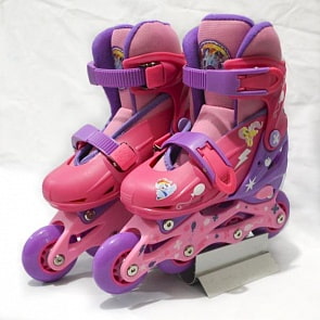 Ролики раздвижные 2 в 1 - Мой Маленький Пони, колеса 6х1,8 см, размер 28-31, розовые (MLP28-31Psim)