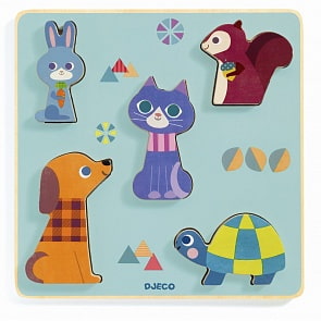 Деревянная рамка-вкладыш Друзья (Djeco, 01060)