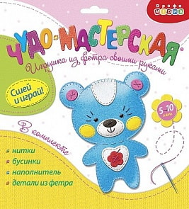 Игрушка из фетра своими руками – Мишка (Дрофа-Медиа, 3371)