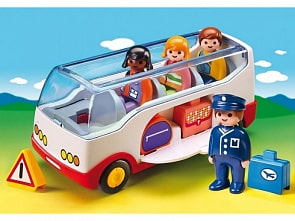 Игровой набор – 1.2.3: Шаттл бас в аэропорт (Playmobil, 6773pm)