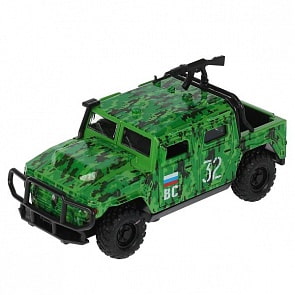 Машина АМН ВПК 12 см двери и багажник открываются металлическая инерционная (Технопарк, AMNPICKUP-12- MIL)