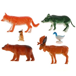 Набор из 6-и лесных животных (Играем вместе, S47-06sim) - миниатюра