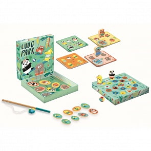 Развивающая игра 4 в 1 - Людопарк (Djeco, 01698k)