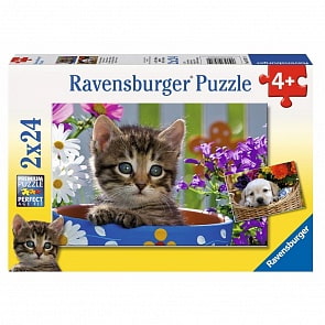 Пазл - Милые друзья, 2х24 детали (Ravensburger, 08971)