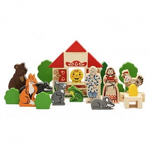 Конструктор - Первые Сказки: Колобок, Курочка Ряба и Теремок (Томик, 453-2 ТОМИК)