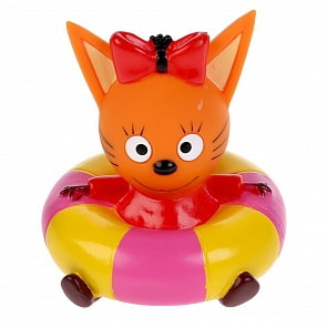 Игрушка пластизоль для ванны Три Кота - Карамелька на круге (Капитошка, LXMKAR-02TC)